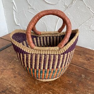 Handcrafted Bolga Mini Basket